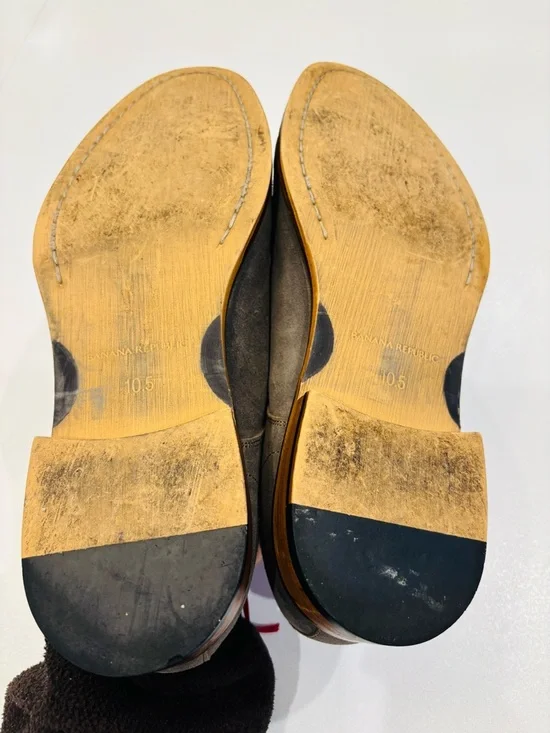 Banana Republic Men's Suede Derby Shoes in Gray size 10.5 - Picture 8 of 8